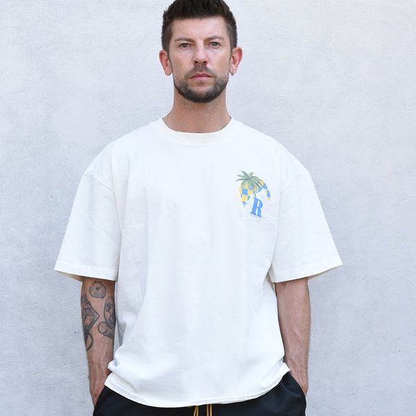 Rhude Moonlight Tropics T-shirt Off White