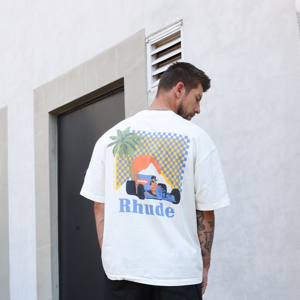 Rhude Moonlight Tropics T-shirt Off White