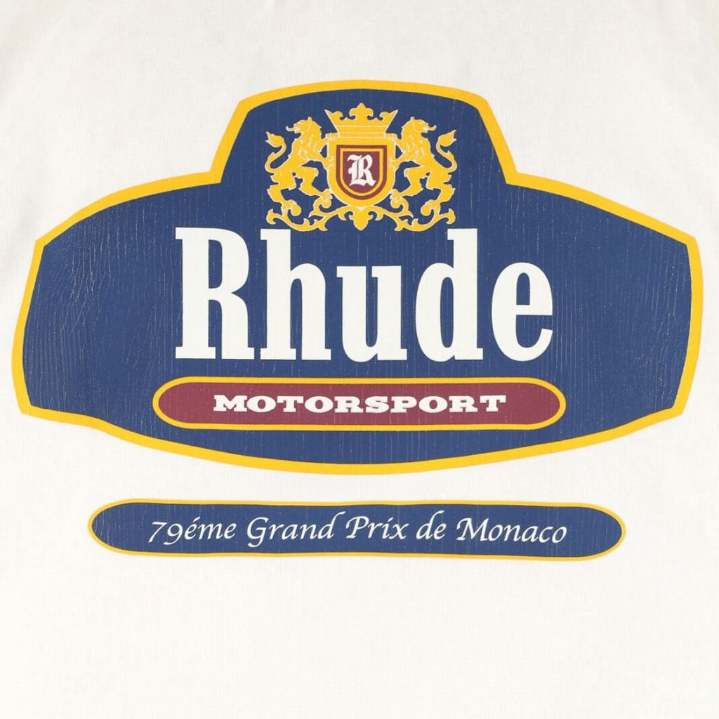 Rhude Racing Crest T-shirt Off White
