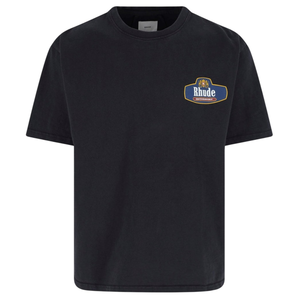 Rhude Racing Crest T-shirt Zwart
