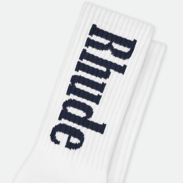 Rhude Vertical Logo Sokken Wit