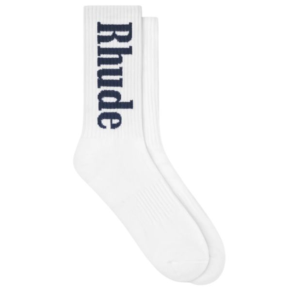 Rhude Vertical Logo Sokken Wit