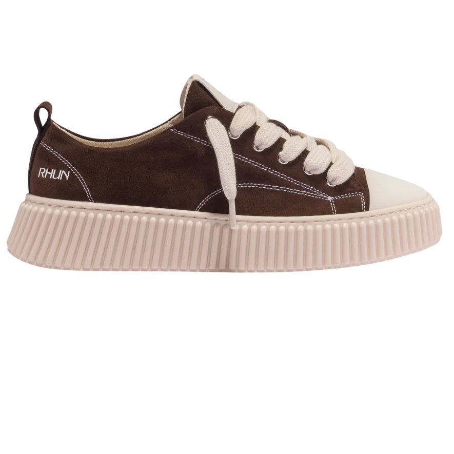 Rhun Treble 2020 Suede Sneaker Donker Bruin