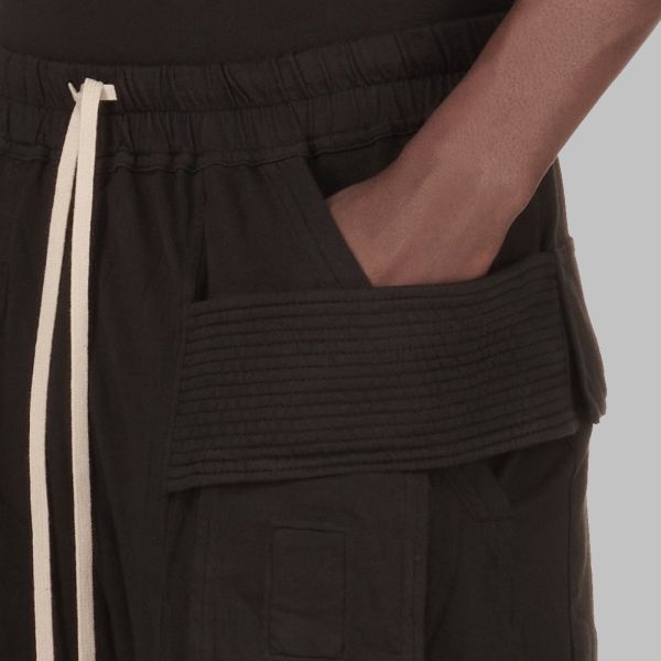Rick Owens DRKSHDW Creatch Wide Cargo Broek Zwart
