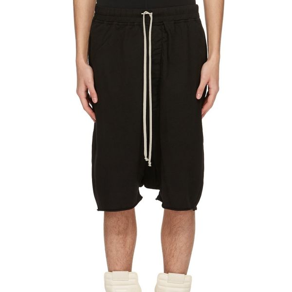 Rick Owens DRKSHDW Drawstring Pods Korte Broek Zwart