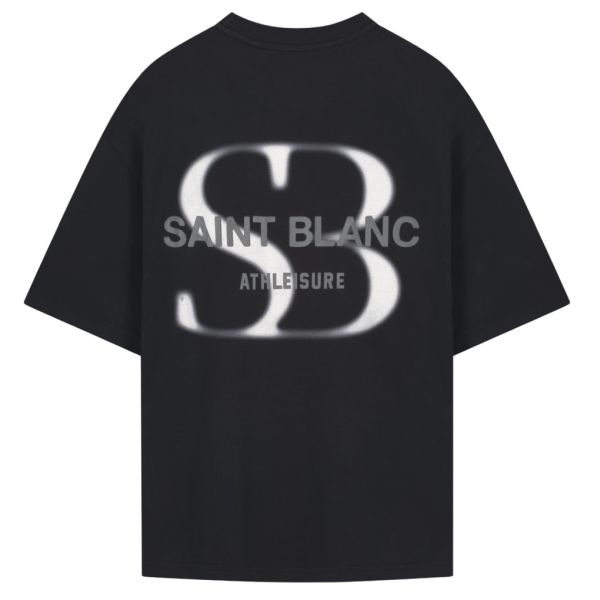 Saint Blanc Blurr T-shirt Zwart