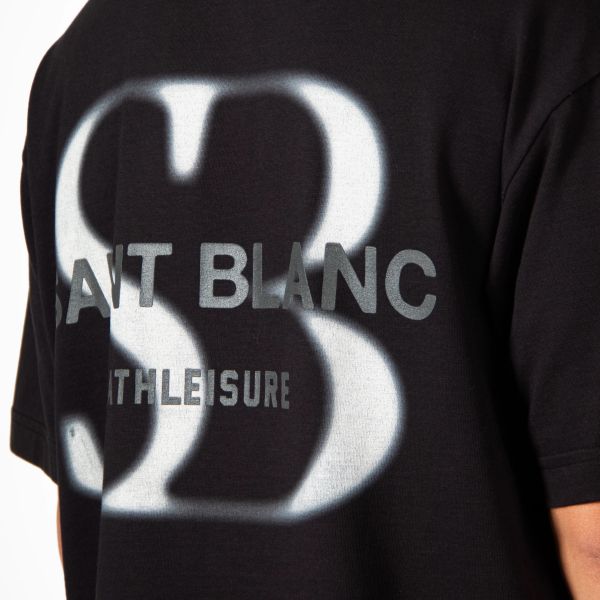 Saint Blanc Blurr T-shirt Zwart
