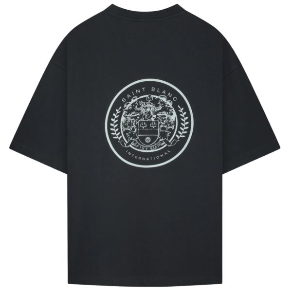 Saint Blanc Crest T-shirt Zwart