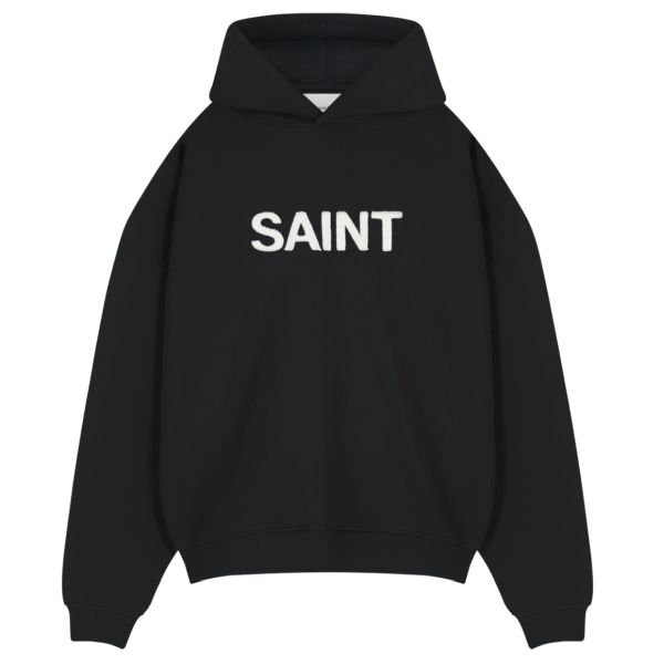 Saint Blanc Cut Hoodie Zwart