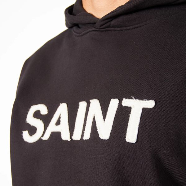 Saint Blanc Cut Hoodie Zwart