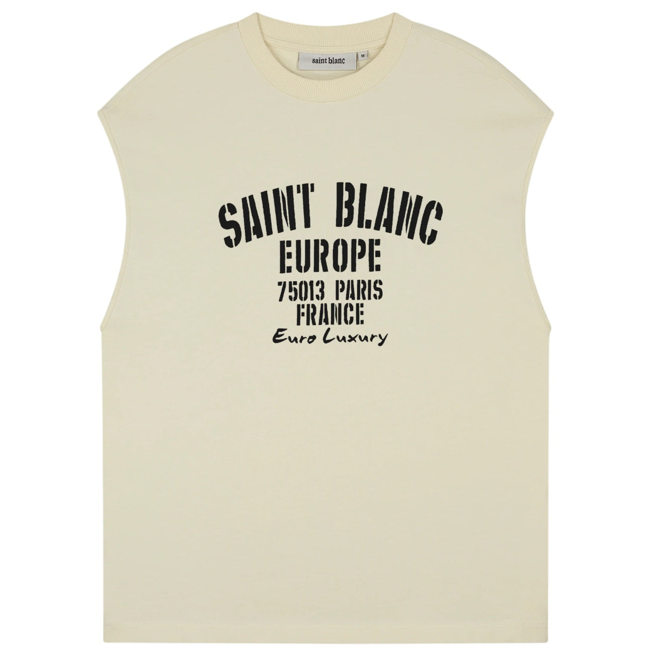 Saint Blanc Euro Luxury Sleeveless Top Off White