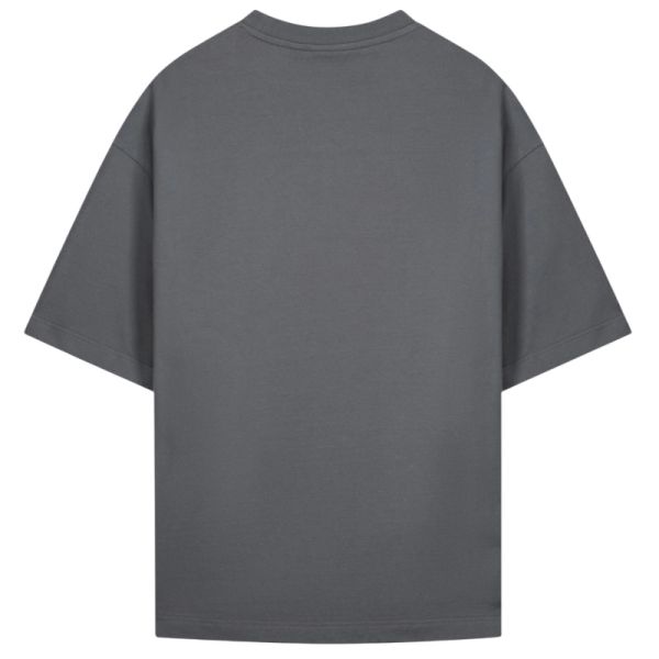 Saint Blanc Initial Logo T-shirt Antraciet