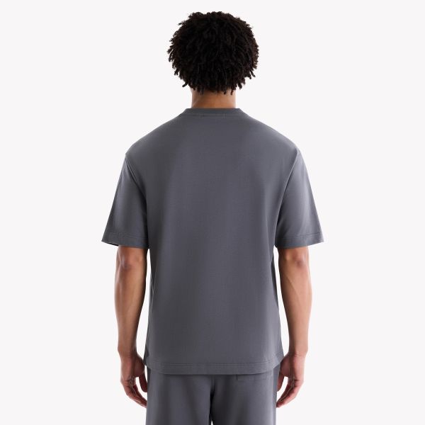 Saint Blanc Initial Logo T-shirt Antraciet