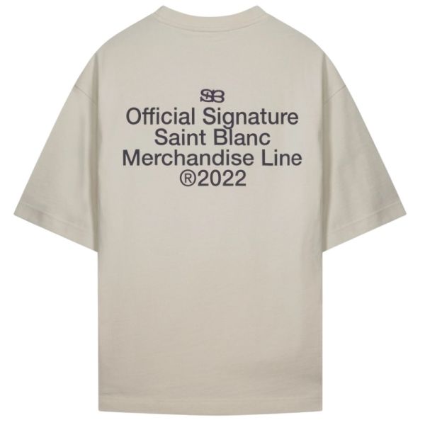 Saint Blanc Monogram T-shirt Off White