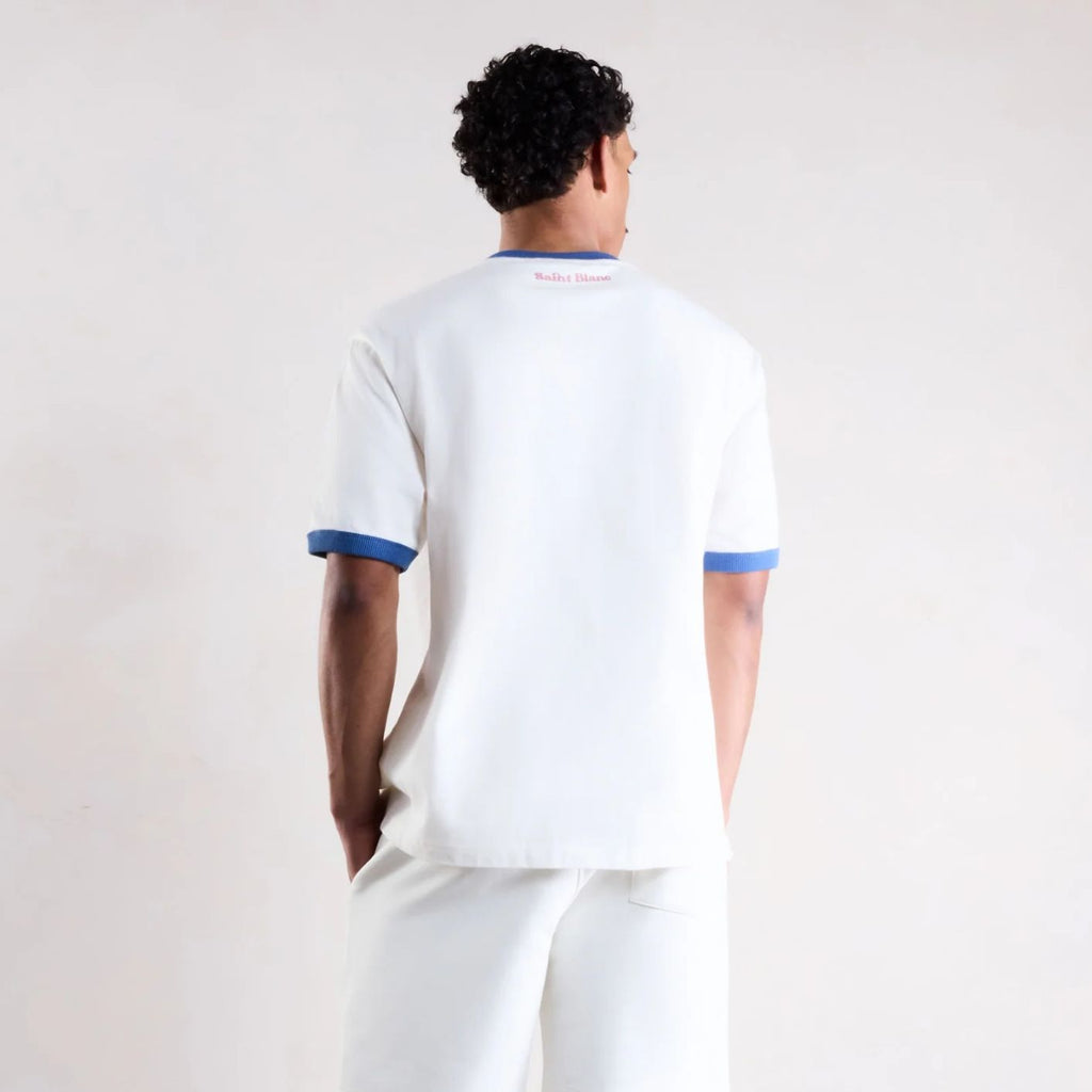 Saint Blanc Postcode T-shirt Wit