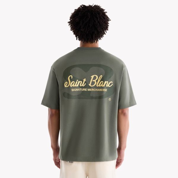 Saint Blanc Signature T-shirt Donker Groen