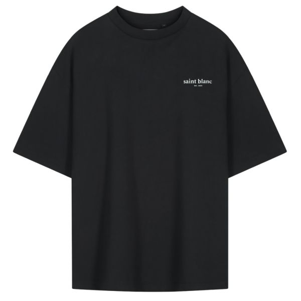 Saint Blanc The Initial T-shirt Zwart