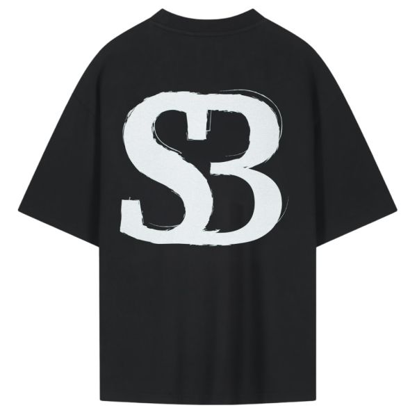 Saint Blanc The Initial T-shirt Zwart