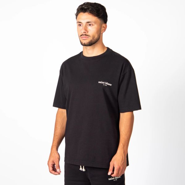 Saint Blanc The Initial T-shirt Zwart