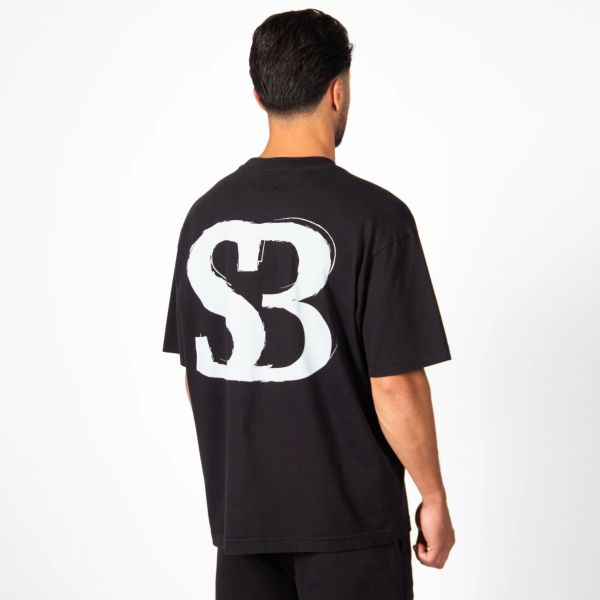 Saint Blanc The Initial T-shirt Zwart