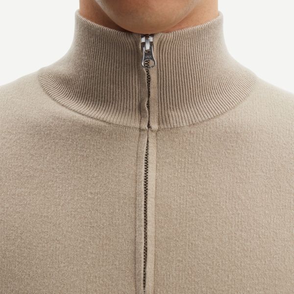 Samsøe Samsøe Gunan Turtle Neck Zip Sweater Beige