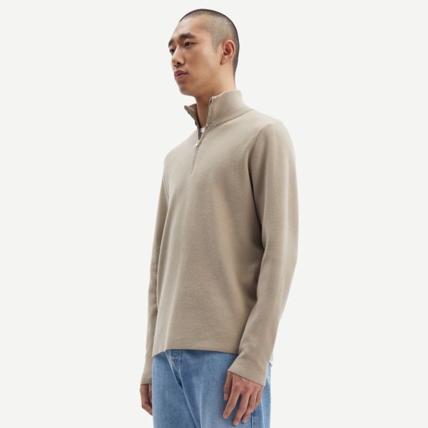 Samsøe Samsøe Gunan Turtle Neck Zip Sweater Beige