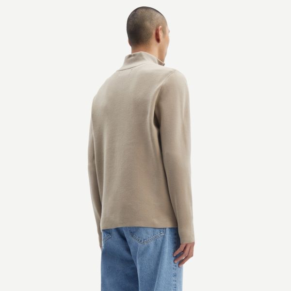 Samsøe Samsøe Gunan Turtle Neck Zip Sweater Beige