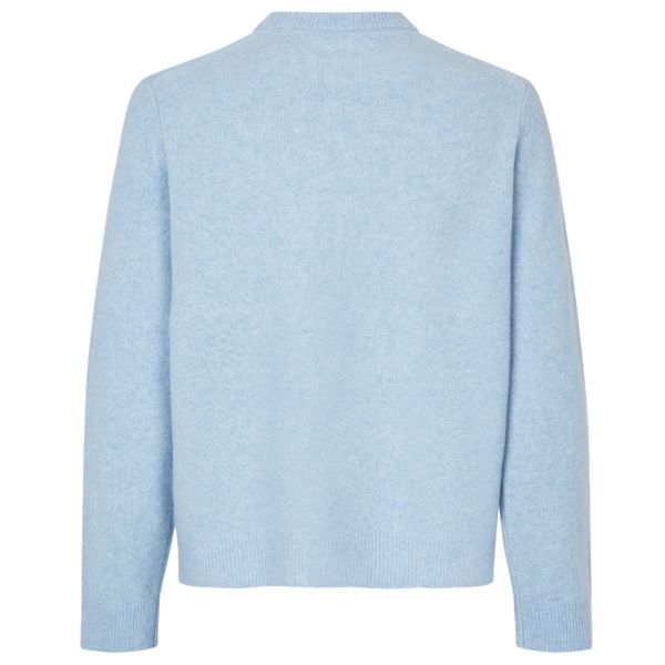 Samsøe Samsøe Isak Knit Sweater Licht Blauw