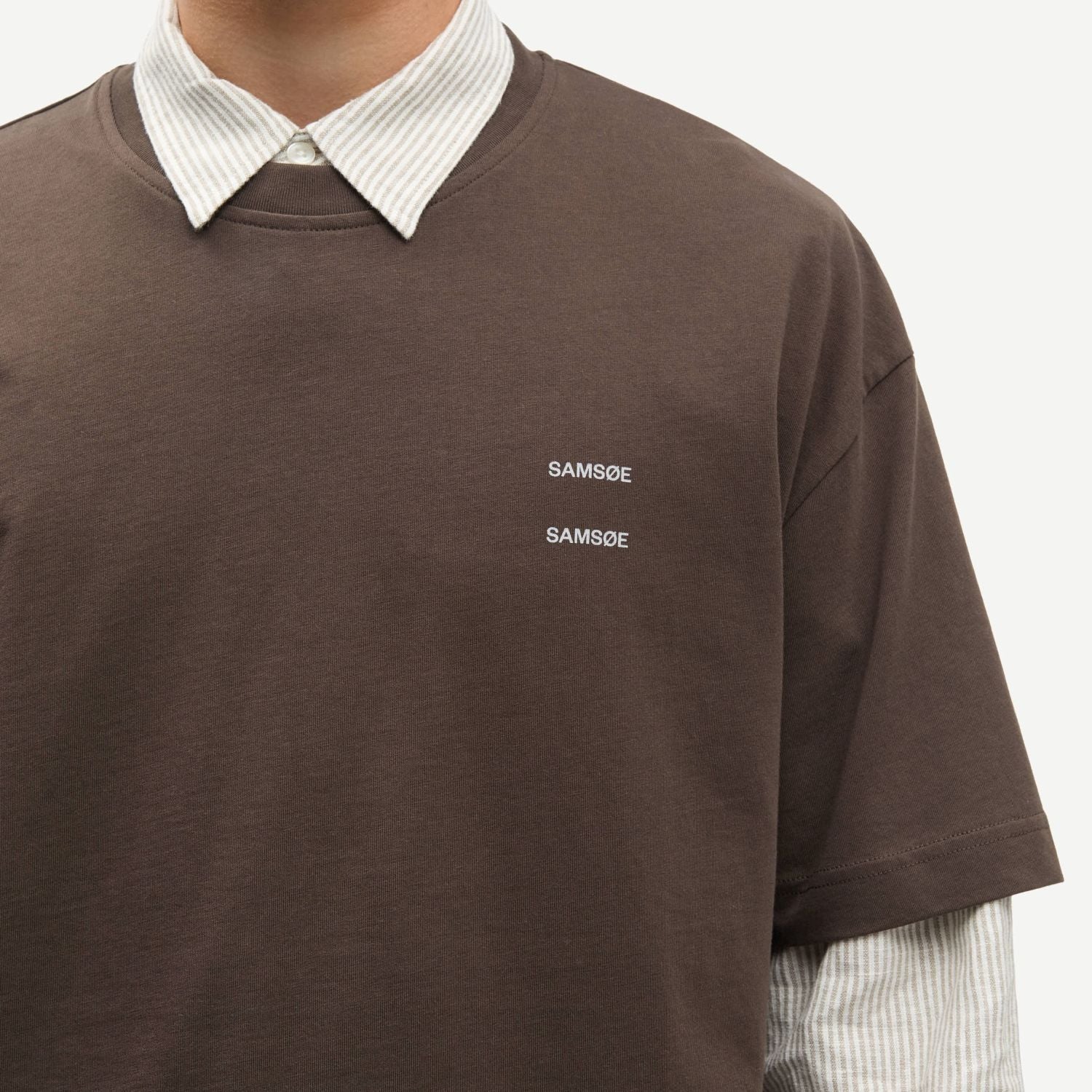Samsøe Samsøe Joel T-shirt Bruin