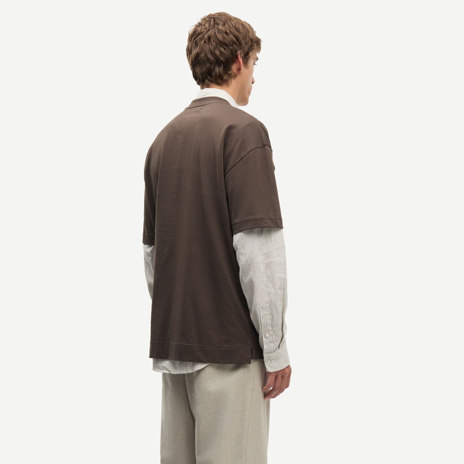 Samsøe Samsøe Joel T-shirt Bruin