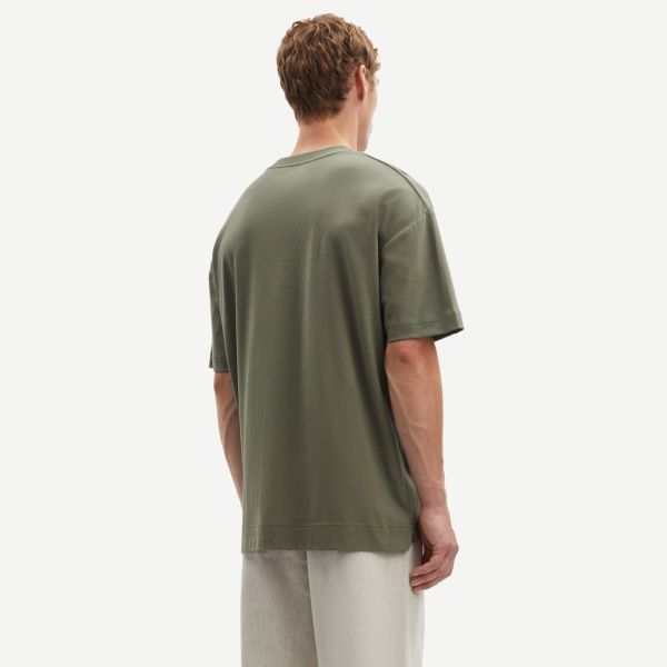 Samsøe Samsøe Joel T-shirt Donker Groen