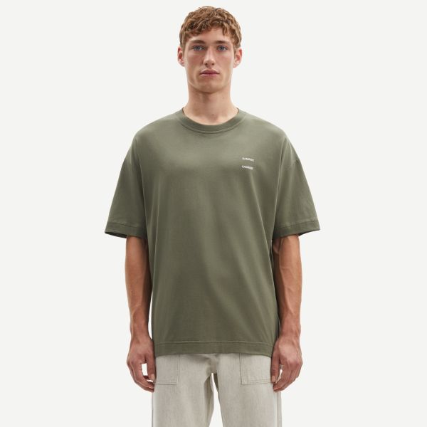 Samsøe Samsøe Joel T-shirt Donker Groen