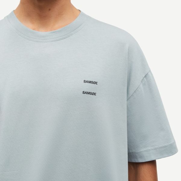 Samsøe Samsøe Joel T-shirt Licht Blauw