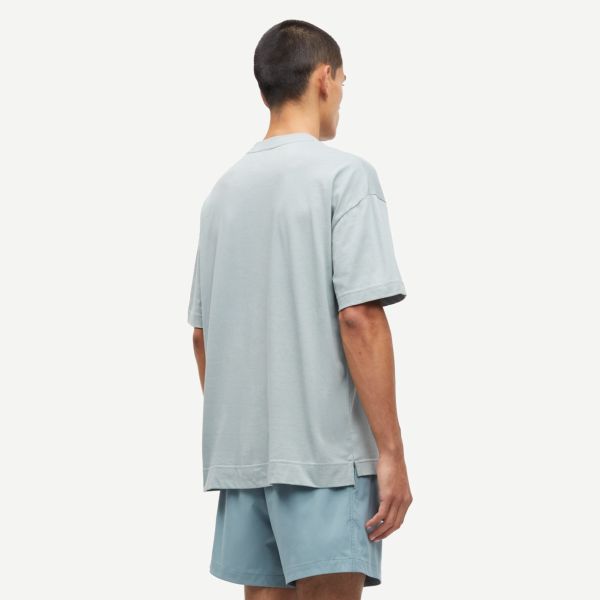 Samsøe Samsøe Joel T-shirt Licht Blauw