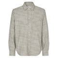 Samsøe Samsøe Liam Overshirt Donker Groen/Wit