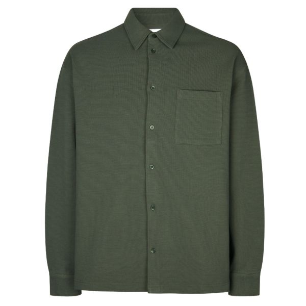 Samsøe Samsøe Poul Overshirt Donker Groen