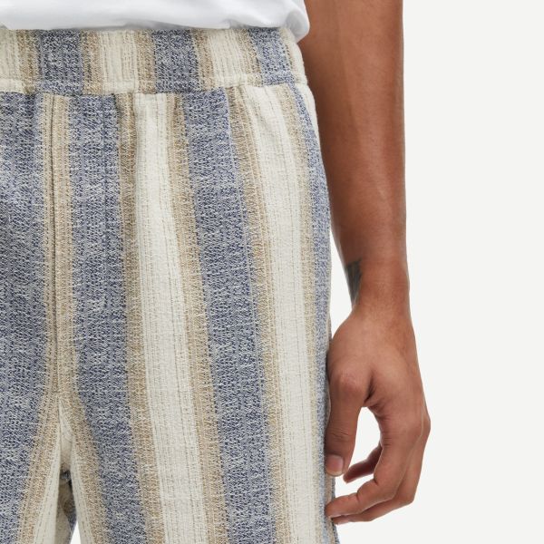 Samsøe Samsøe Sajabari Korte Broek Blauw/Off White