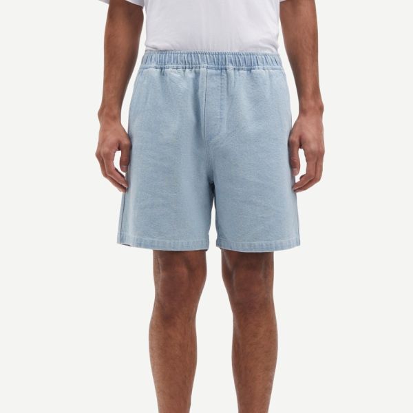 Samsøe Samsøe Sajabari Korte Broek Licht Blauw