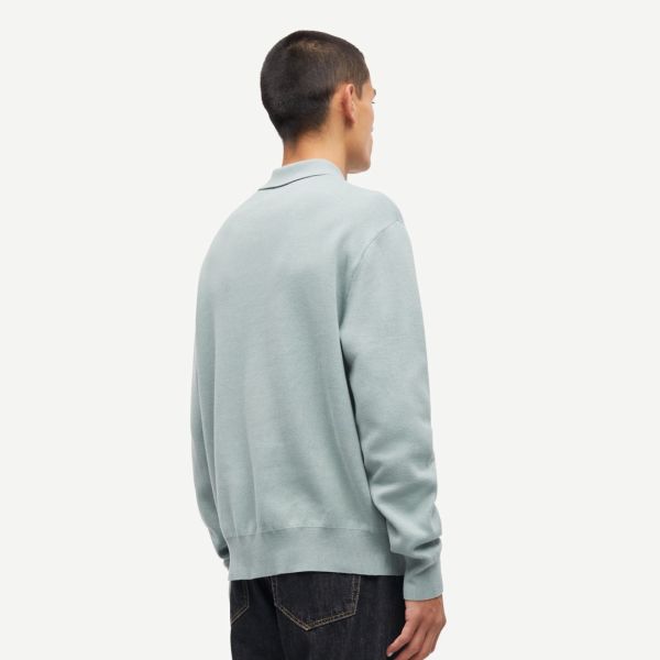 Samsøe Samsøe Sanino Polo Licht Blauw