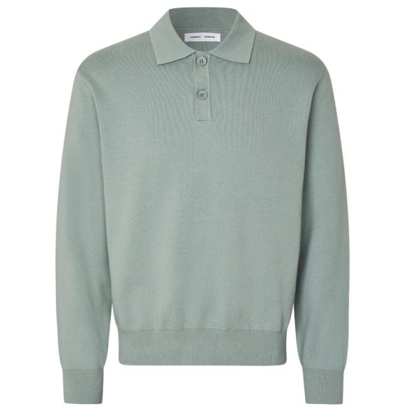 Samsøe Samsøe Sanino Polo Licht Blauw