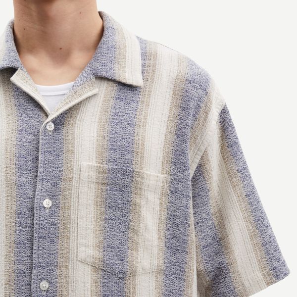 Samsøe Samsøe Saoscar Overhemd Blauw/Off White