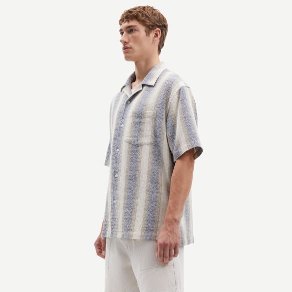 Samsøe Samsøe Saoscar Overhemd Blauw/Off White