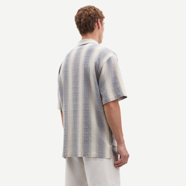 Samsøe Samsøe Saoscar Overhemd Blauw/Off White
