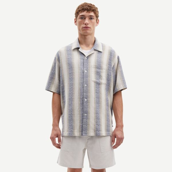 Samsøe Samsøe Saoscar Overhemd Blauw/Off White