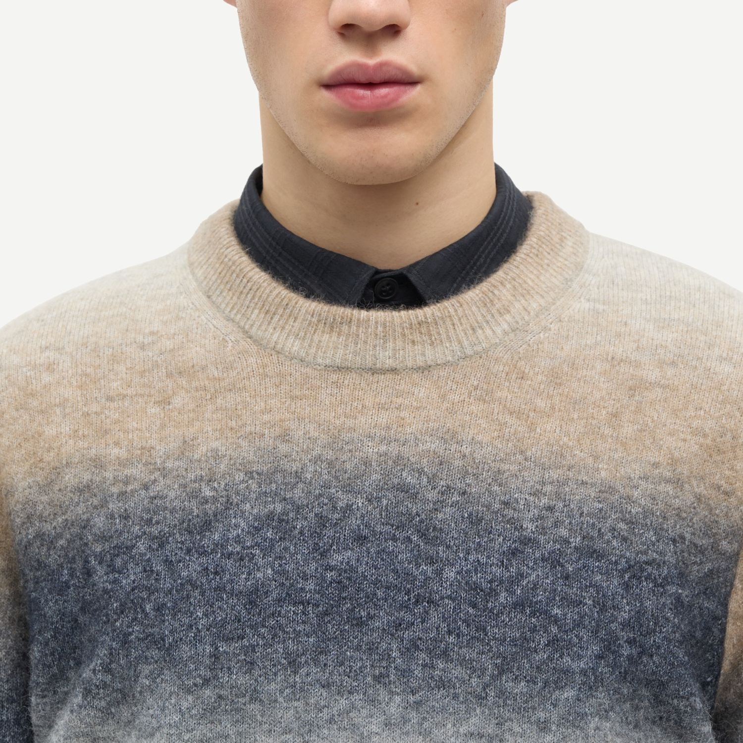 Samsøe Samsøe Aiden Sweater Navy/Beige