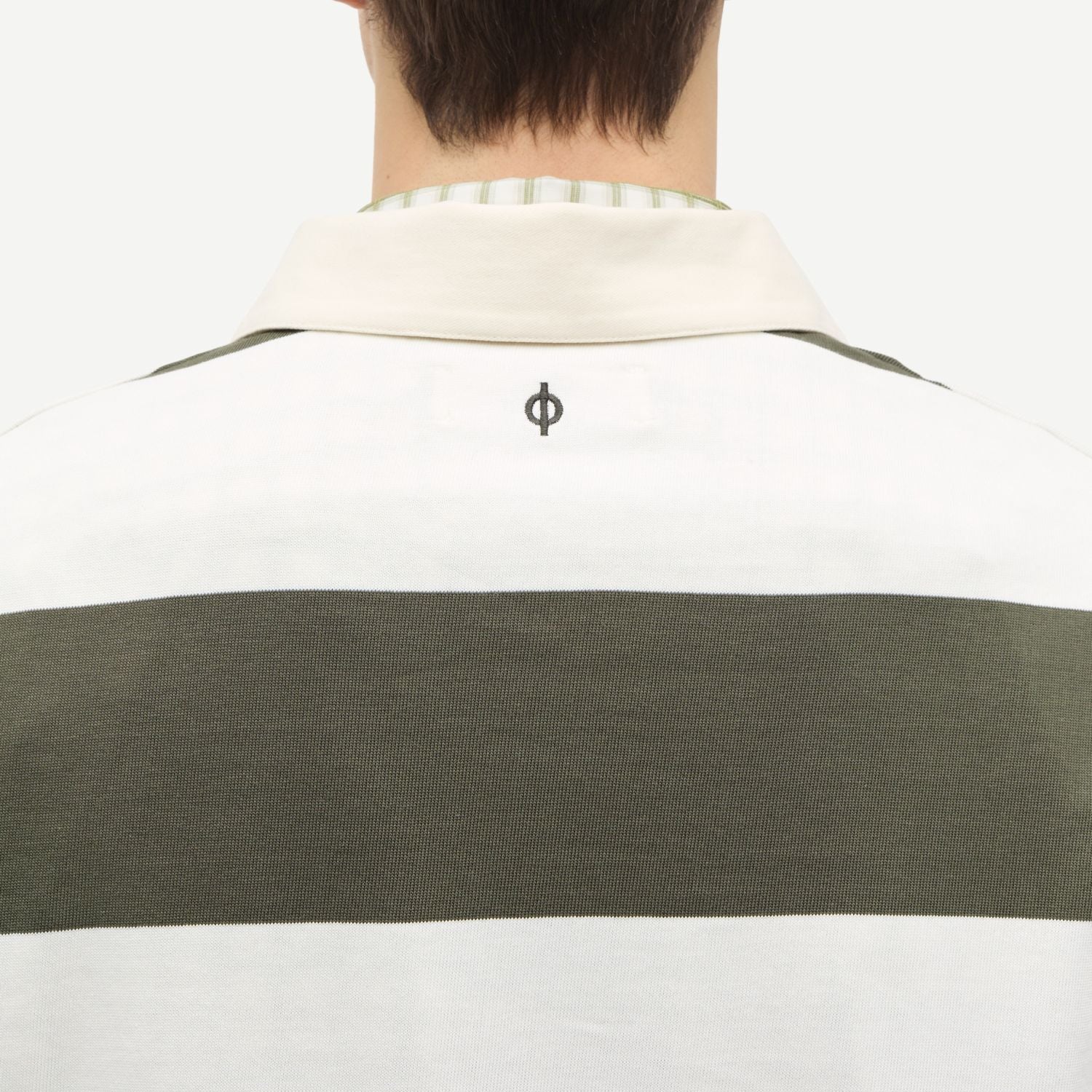 Samsøe Samsøe Sakevin Longsleeve Polo Donker Groen/Wit