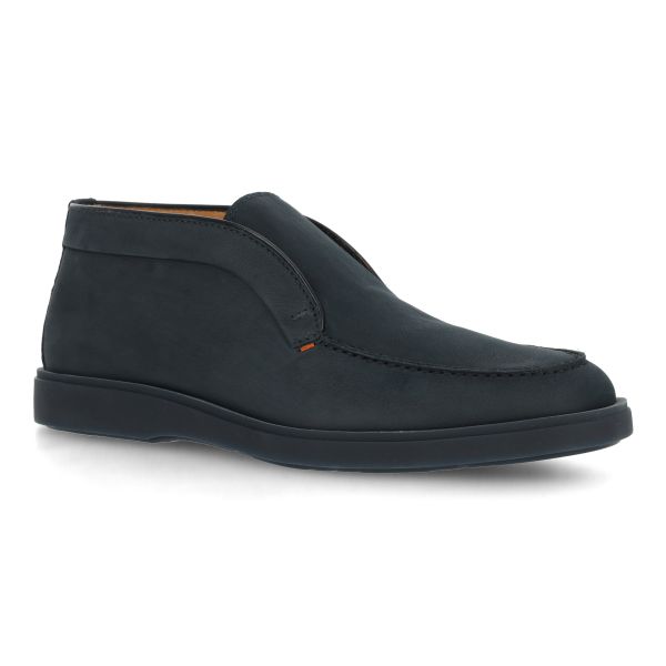 Santoni Boneless Loafer Navy
