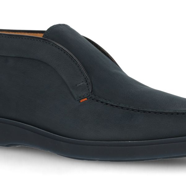 Santoni Boneless Loafer Navy