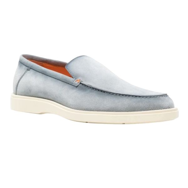 Santoni Botanist Loafers Licht Blauw