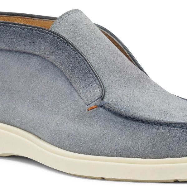 Santoni Digits Loafers Licht Blauw